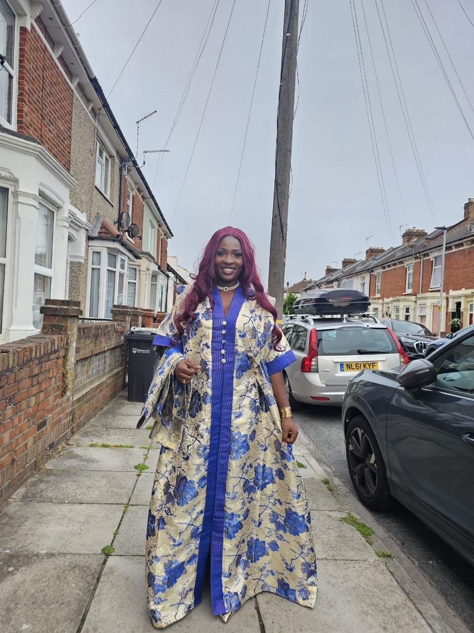 BROCADE DAMASK BUBU GOWN